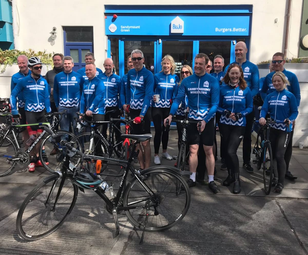 Group picture of Sandymount Wheelers